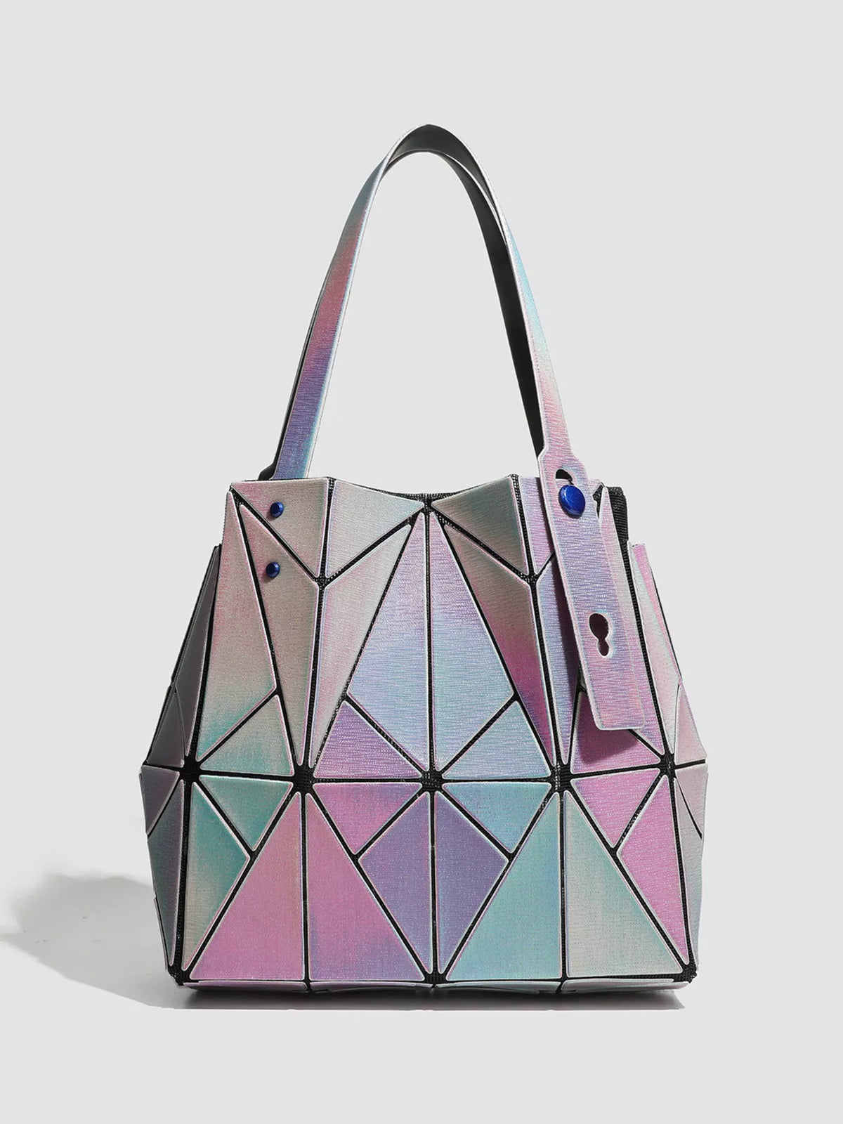 Geometric Iridescent Shoulder Bag | Hallebeauty