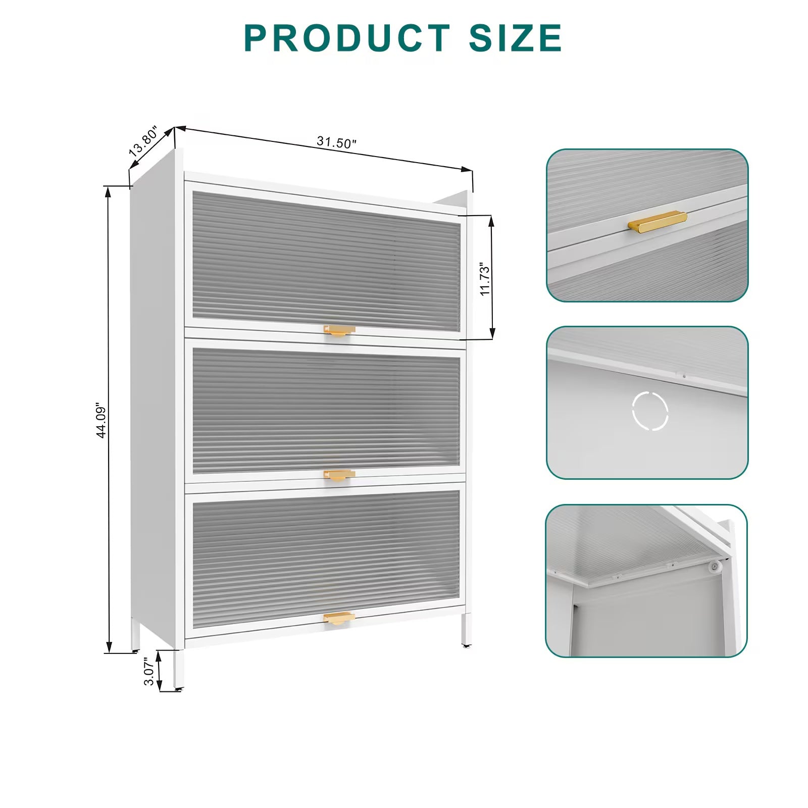 4-Level Flip Door Cabinet