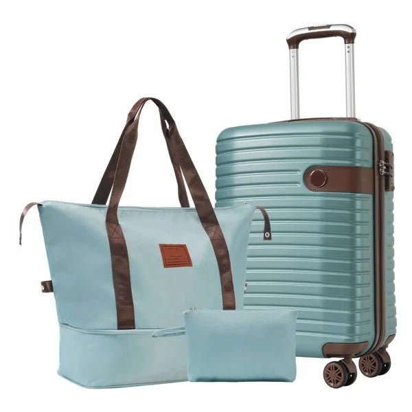 3 - Piece ABS Hard Shell Luggage Set - Durable & Stylish Travel Solution - HalleBeauty