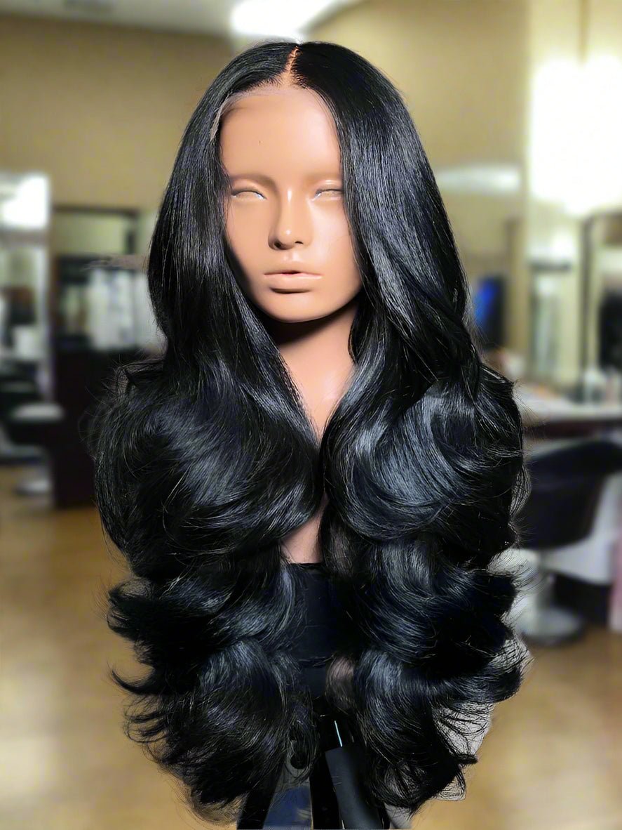 30 - 40 Inch Body Wave Lace Wig Human Hair - HalleBeauty