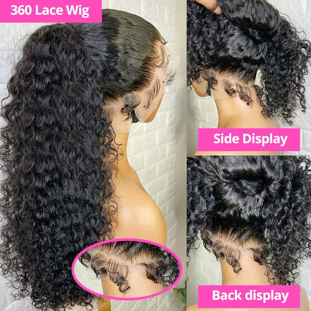 30 - Inch 250 Density Curly 360 Wig – Undetectable & Stunning - HalleBeauty