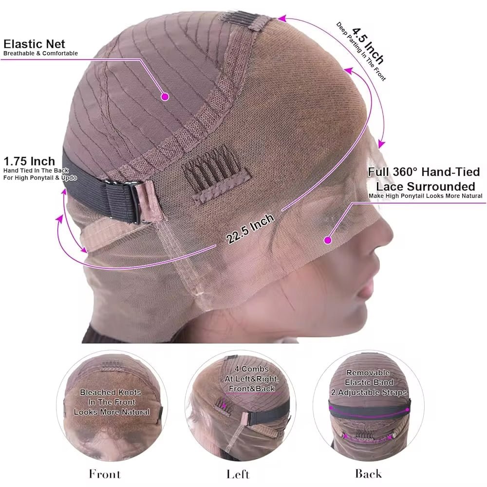 30 - Inch 250 Density Curly 360 Wig – Undetectable & Stunning - HalleBeauty