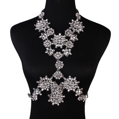 Diamond-Studded Body Chain 