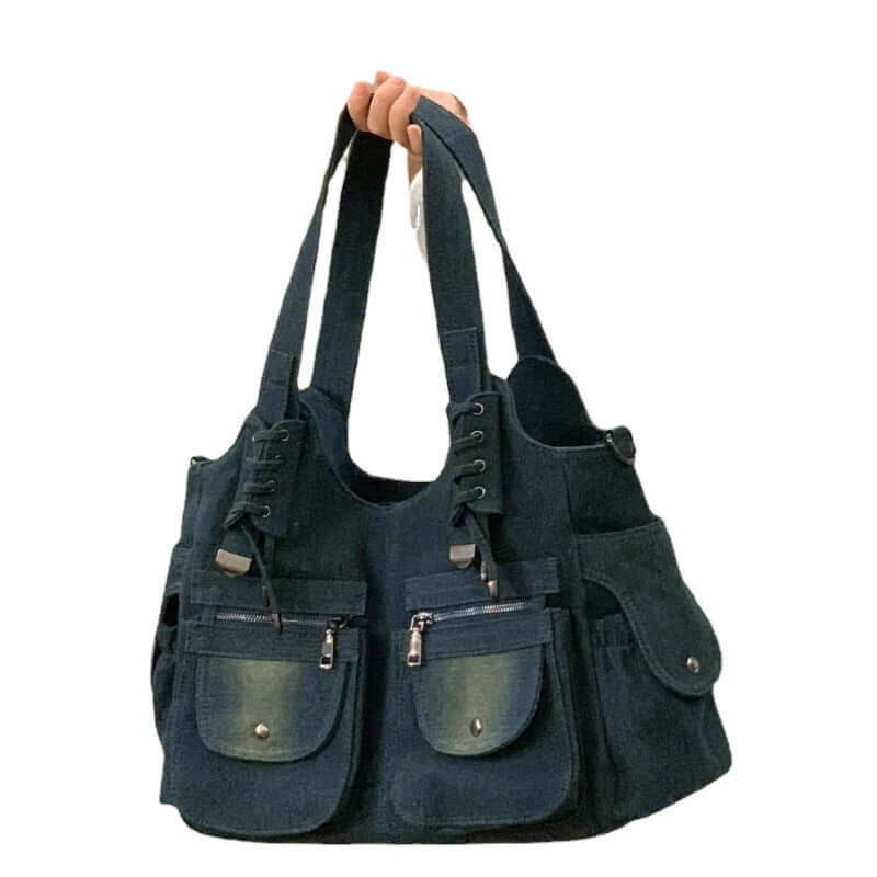 Denim Shoulder Vintage Casual All-matching Shoulder Messenger Bag