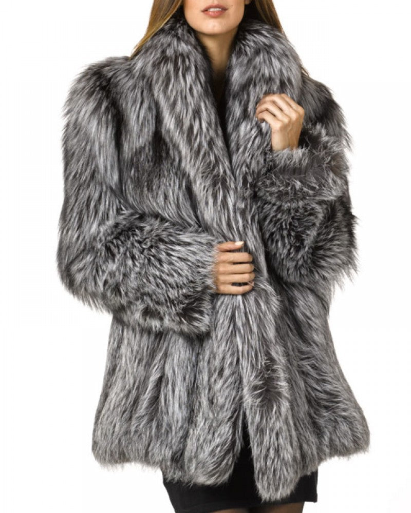 Women’s Faux Fur Coat - Elegant & Cozy Winter Wear