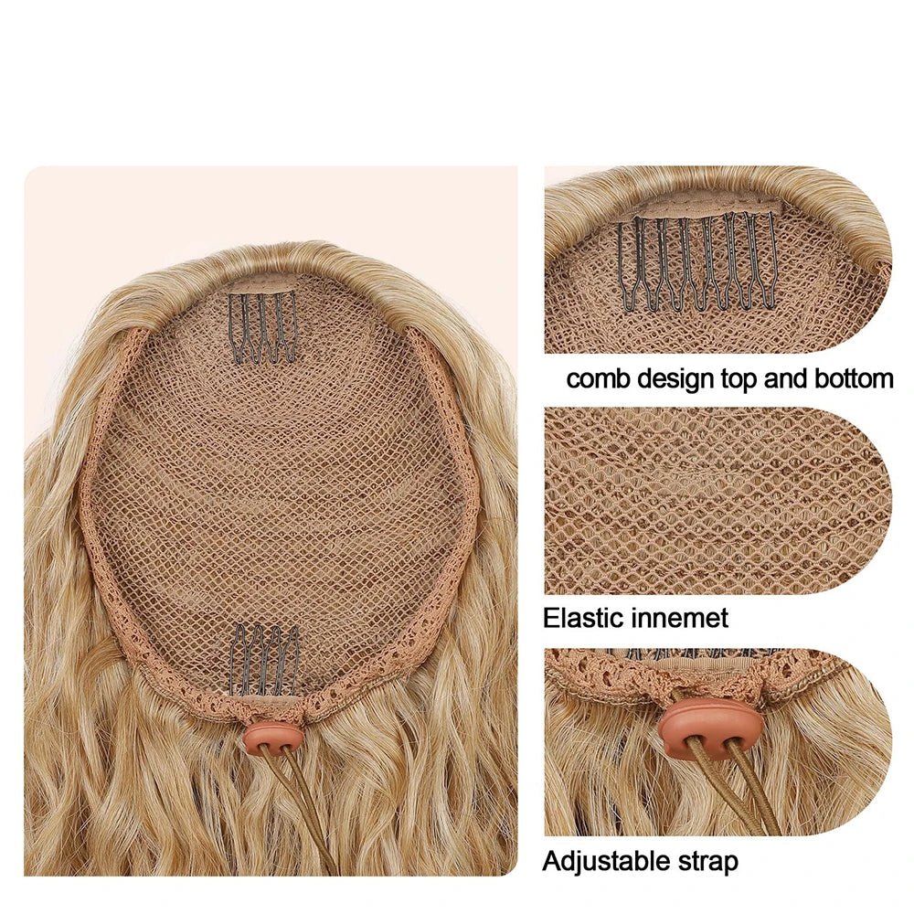36 - Inch Curly Drawstring Ponytail Extension - HalleBeauty