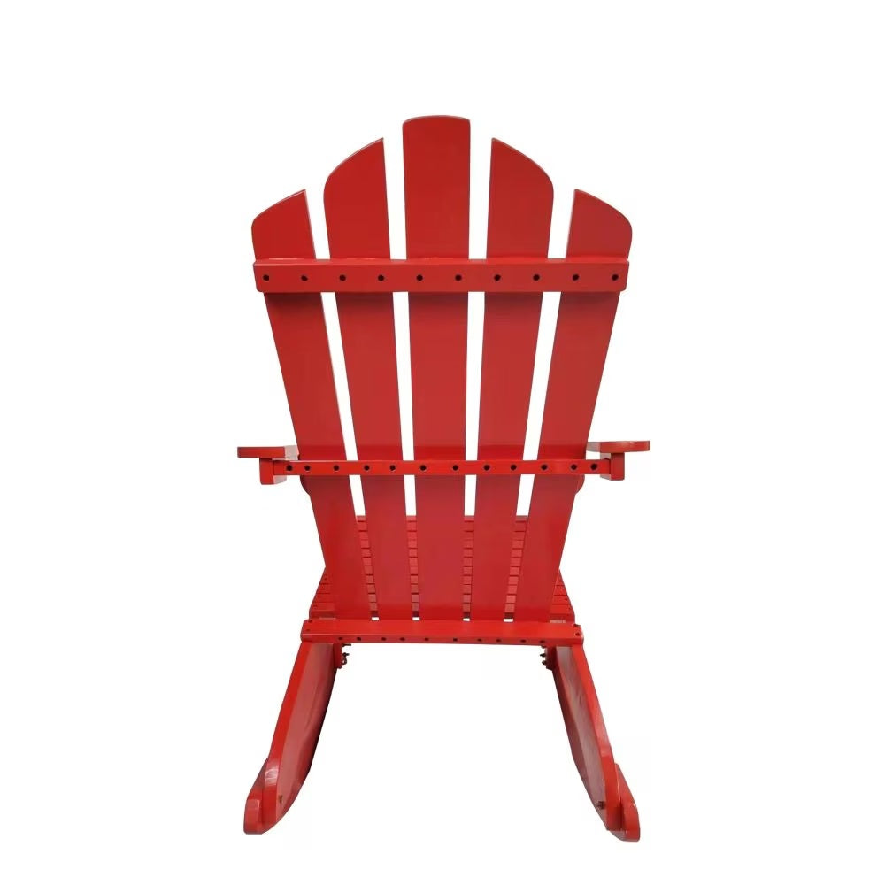 Reclining Wooden Rocking Adirondack Chair | Outdoor Relax