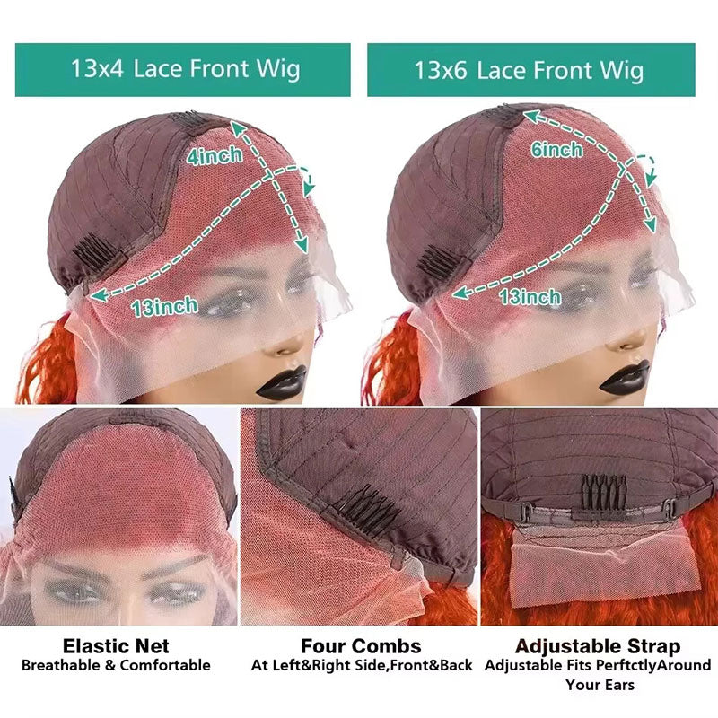 Ginger Orange Lace Front Wig – Natural & Bold