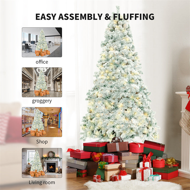 Artificial Snow Christmas Tree | Festive PVC Holiday Decor