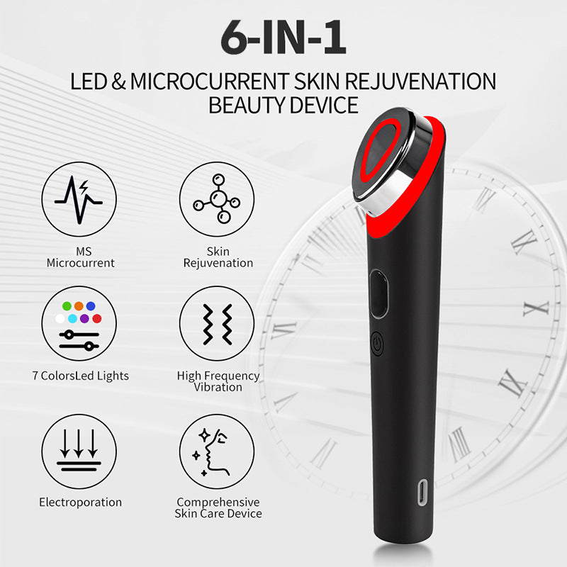7-Color LED Eye Massager – Light Therapy & Vibration - Hallebeauty