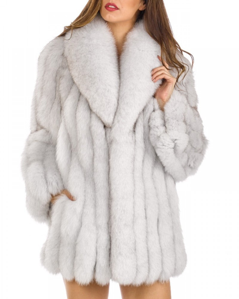 Women’s Faux Fur Coat - Elegant & Cozy Winter Wear