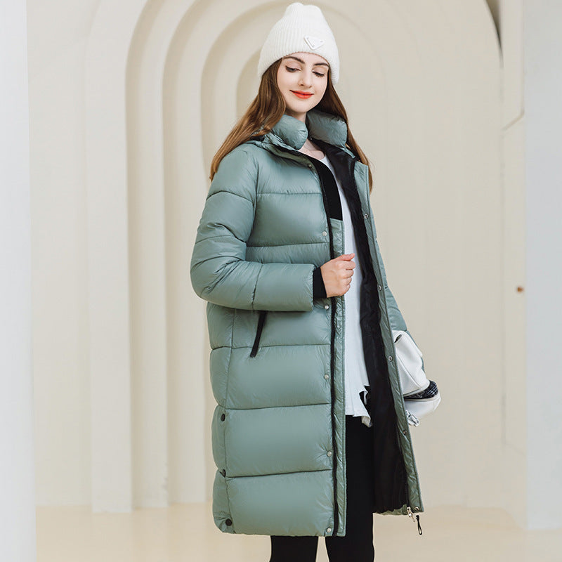 Women’s Long Hooded Cotton Coat | Warm Winter Outerwear