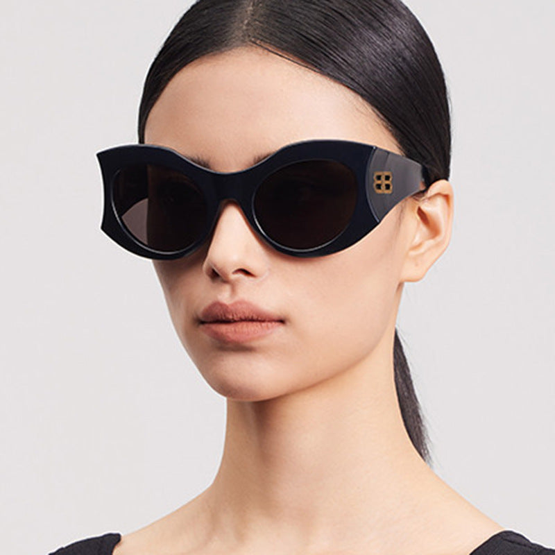 Vintage Square Cat Eye Sunglasses