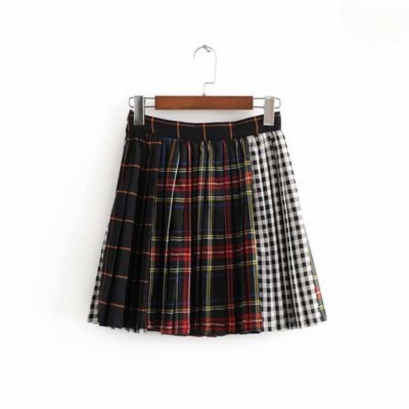 Scottish Check Pleated Skirt - Classic Tartan Mini Skirt