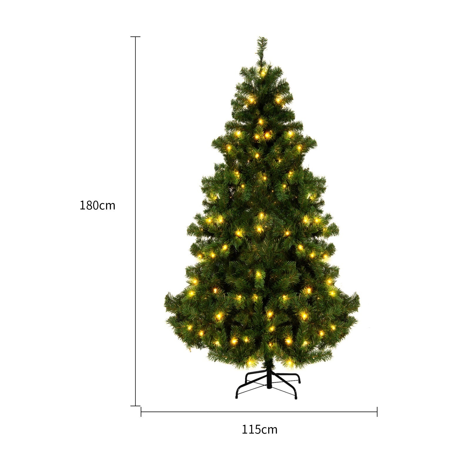 Artificial Snow Christmas Tree | Festive PVC Holiday Decor