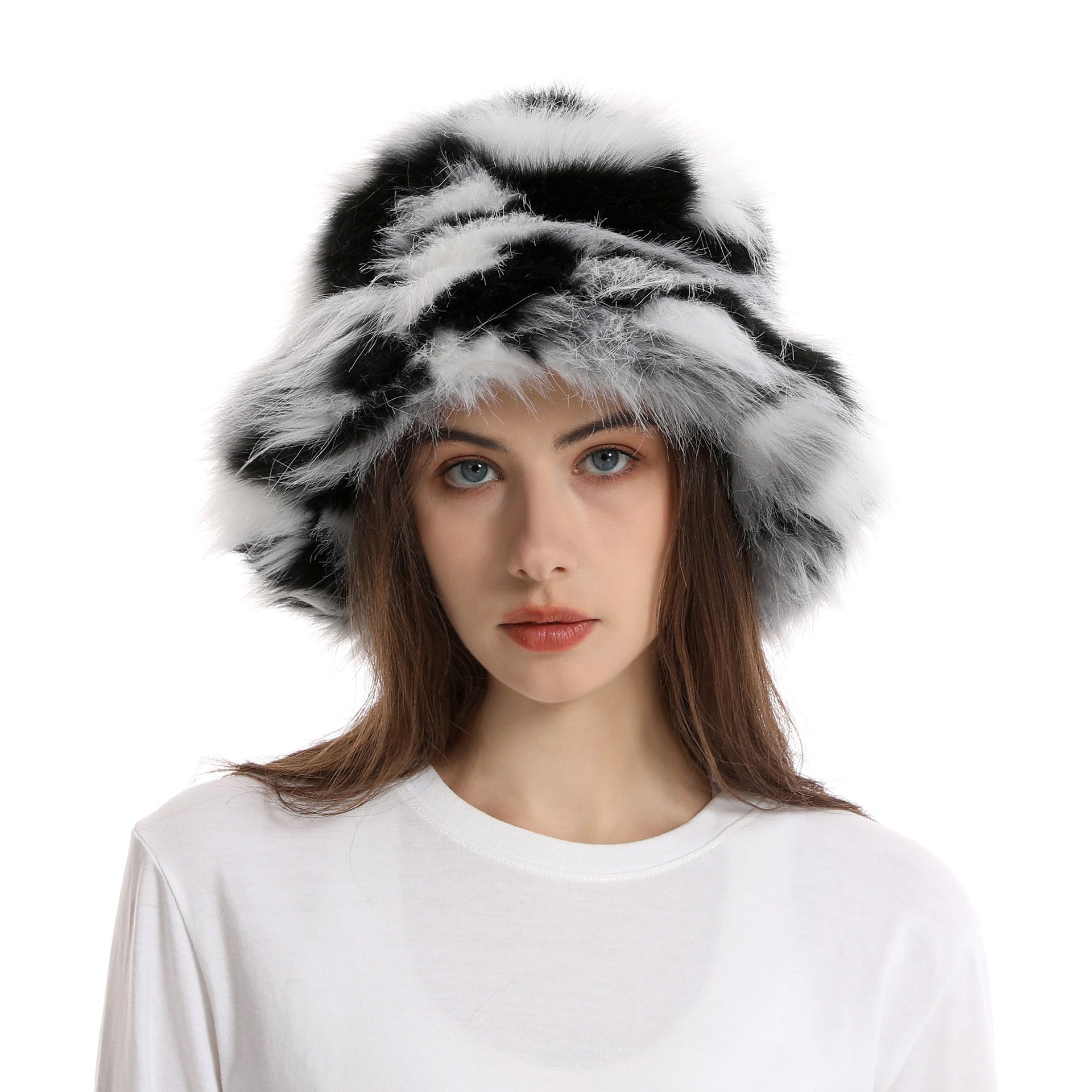 Women’s Warm Plush Bucket Hat - Cozy Winter Style