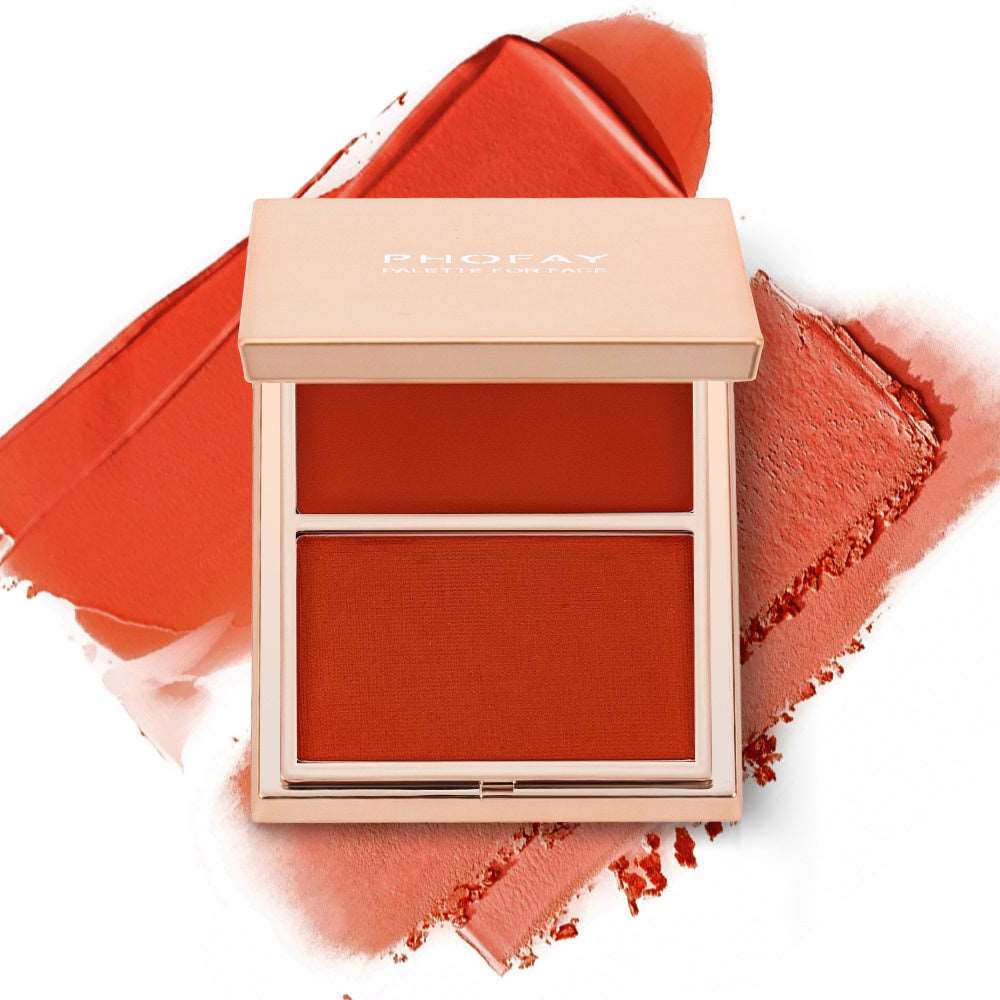 PHOFAY Double-Take Cream & Powder Blush Duo | Radiant Glow