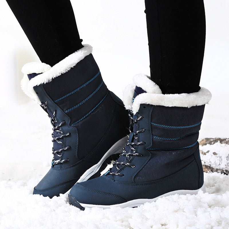 Women’s Plush Warm Ankle Snow Boots - Winter Shoes