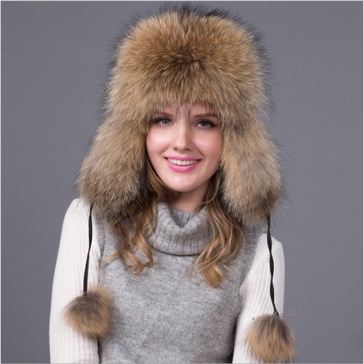 Women’s Fox Fur Hat - Luxurious & Warm Winter Style