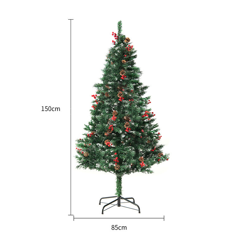 Artificial Snow Christmas Tree | Festive PVC Holiday Decor