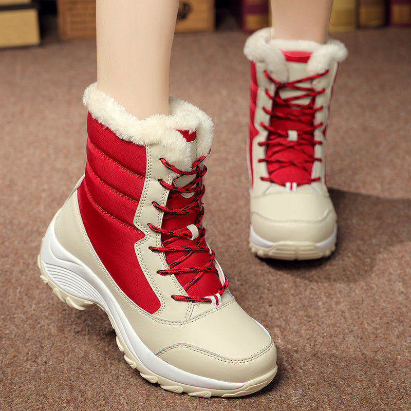 Women’s Plush Warm Ankle Snow Boots - Winter Shoes