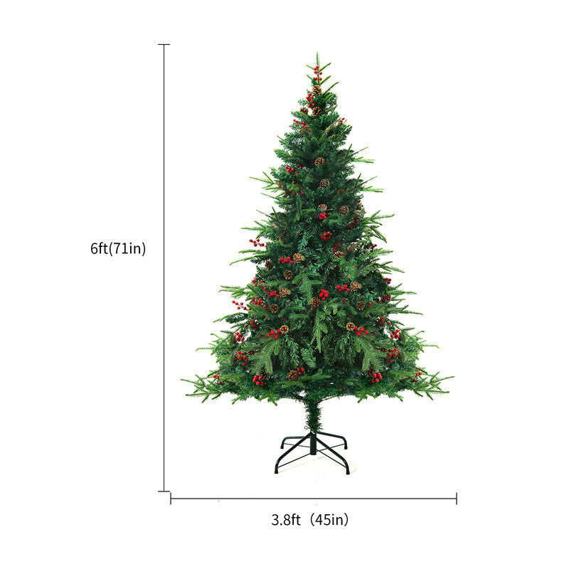 Artificial Snow Christmas Tree | Festive PVC Holiday Decor