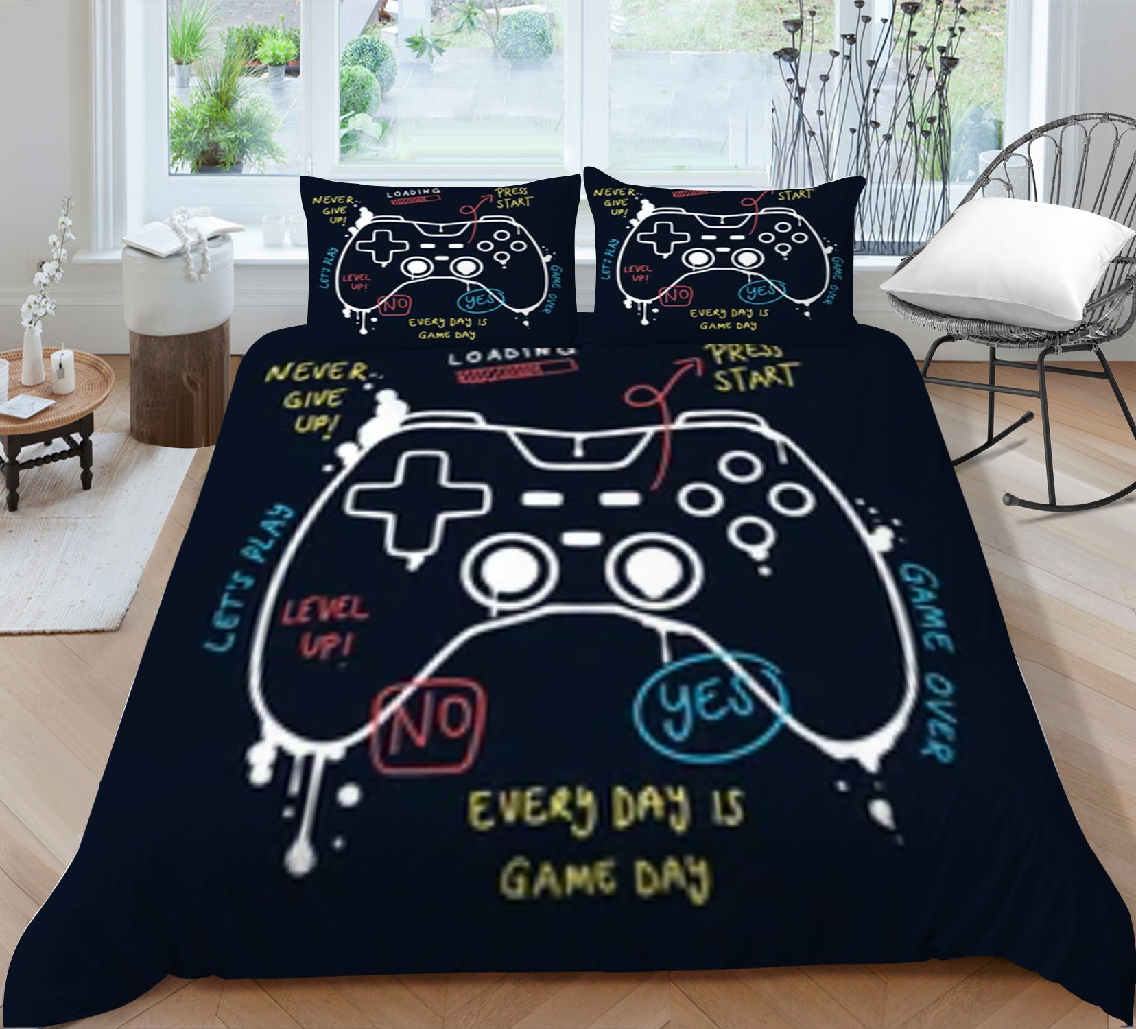 Game Console 3D Quilt Cover Set | Digital Print Bedding