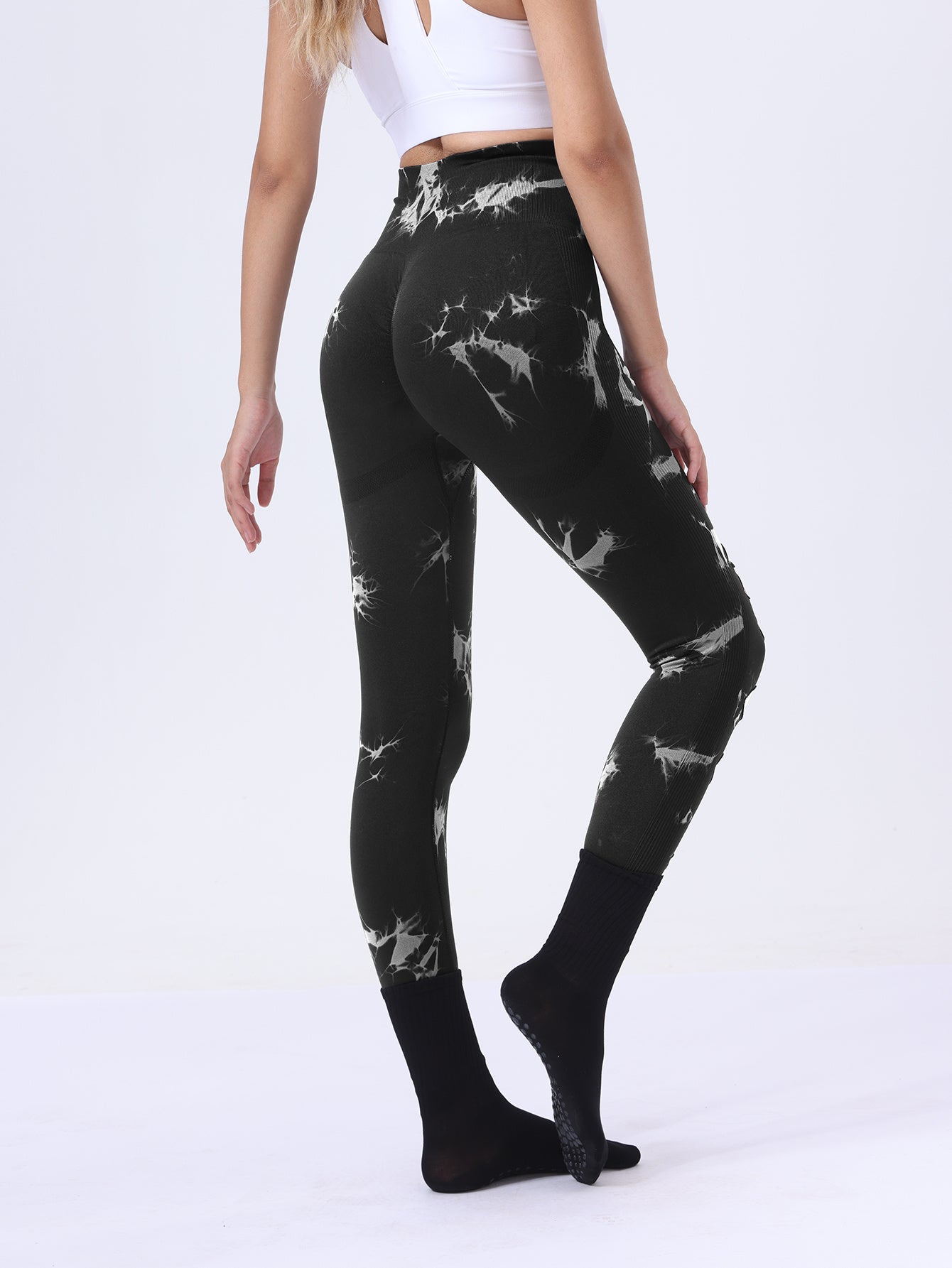 Butt Lifting Yoga Pants | Tie Dye Tummy Control Leggings