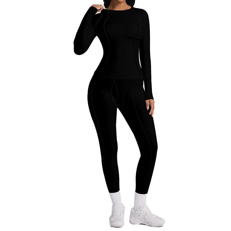 Women's Quick-Dry Yoga Suit – Fitness Top & Pants | Hallebeauty