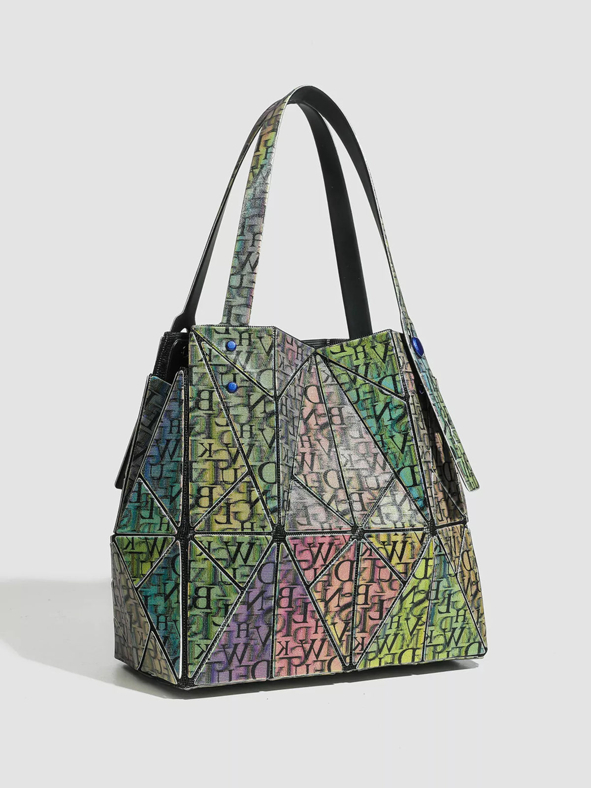 Geometric Iridescent Shoulder Bag | Hallebeauty