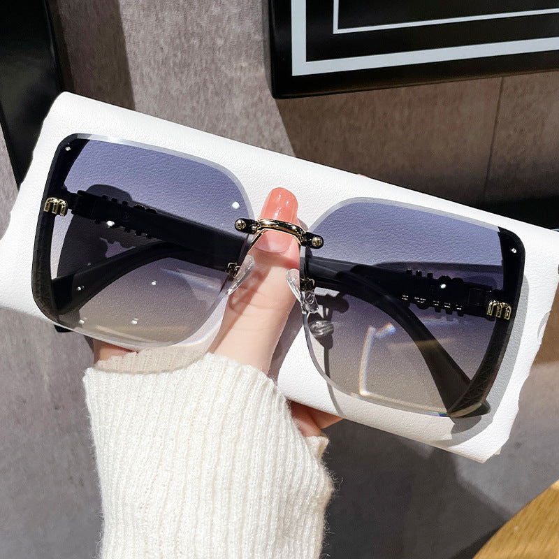 Vintage Rimless Sunglasses - Luxury Retro
