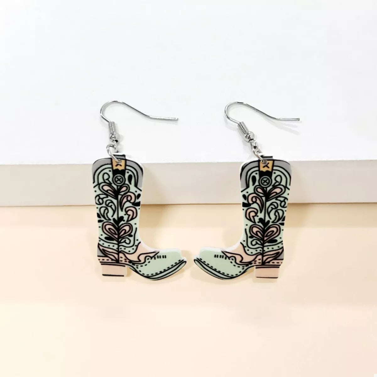 Western Boot Dangle Earrings | Shop Hallebeauty