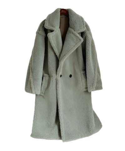 Lapel Lamb Fleece Coat – Luxe Warmth for Winter Days