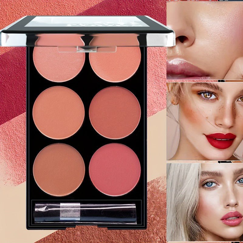 6 - Color Blush & Contour Palette - HalleBeauty