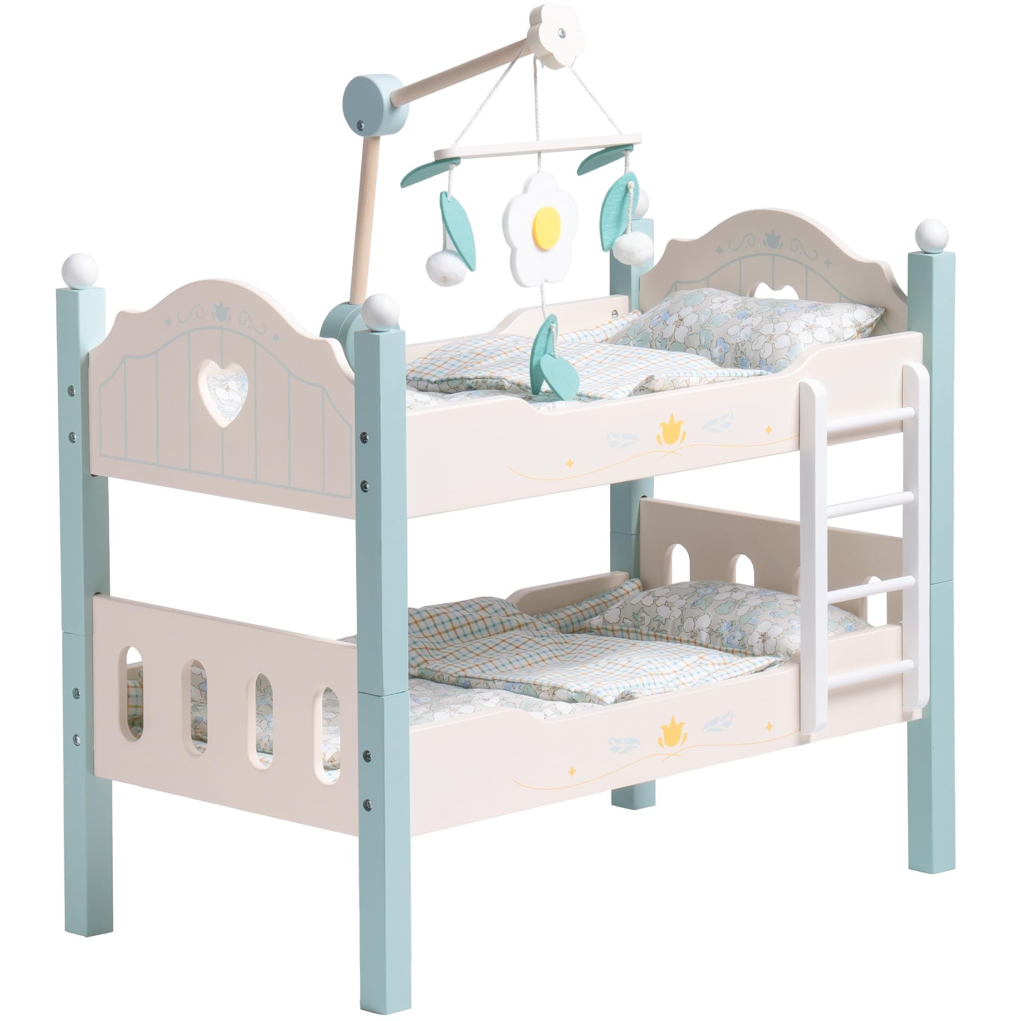 Wooden Doll Bunk Beds | Fits 18” Dolls & American Girl