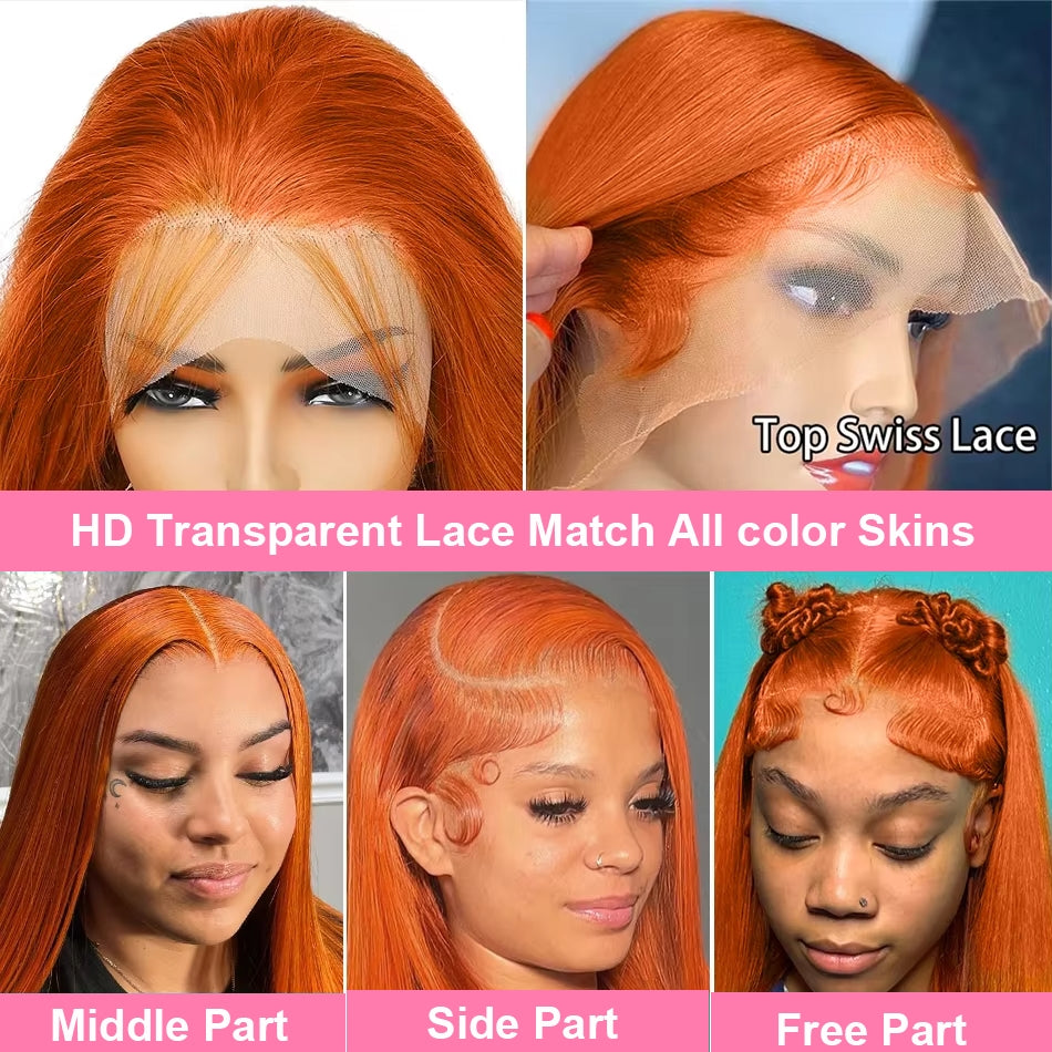 Ginger Orange Lace Wig – Silky & Glueless