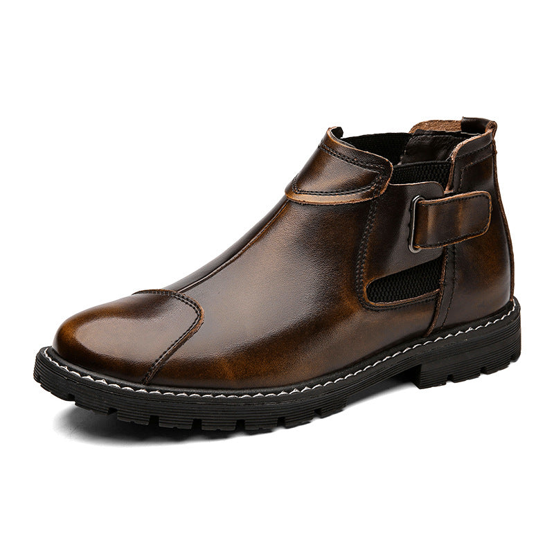 Men's Vintage-Inspired Leather Tooling Boots: Modern Craftsmanship - HalleBeauty