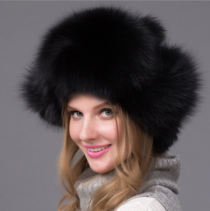 Women’s Fox Fur Hat - Luxurious & Warm Winter Style