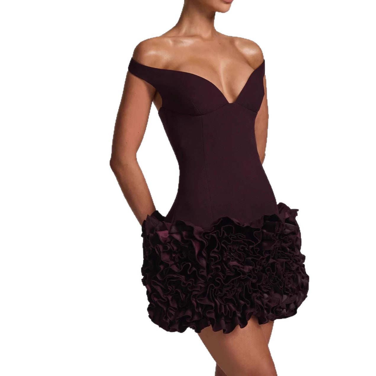 Fitted Strapless Bodycon Mini Dress | Hallebeauty