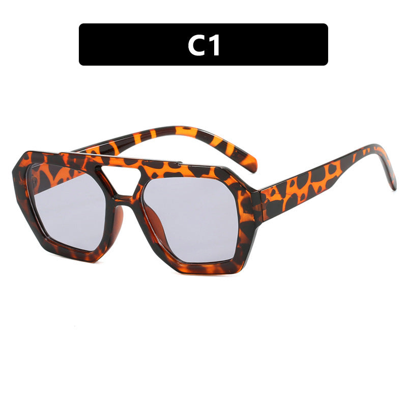 LuxShade - Big Frame Leopard Print Sunglasses