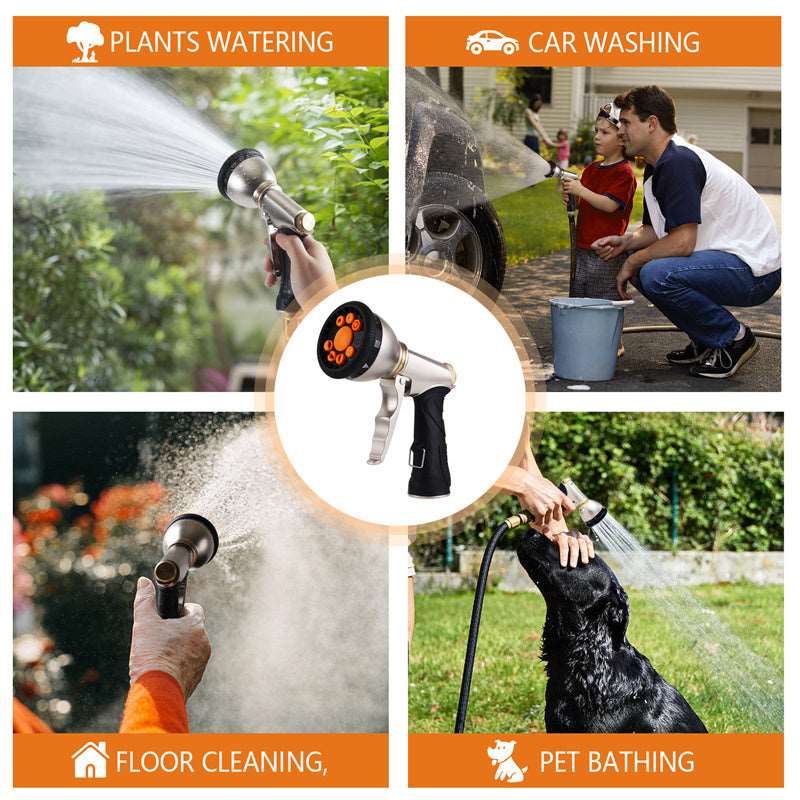 9-Function Garden Hose Spray Gun | Simple Home Watering Tool