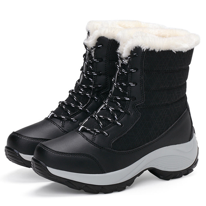 Women’s Plush Warm Ankle Snow Boots - Winter Shoes