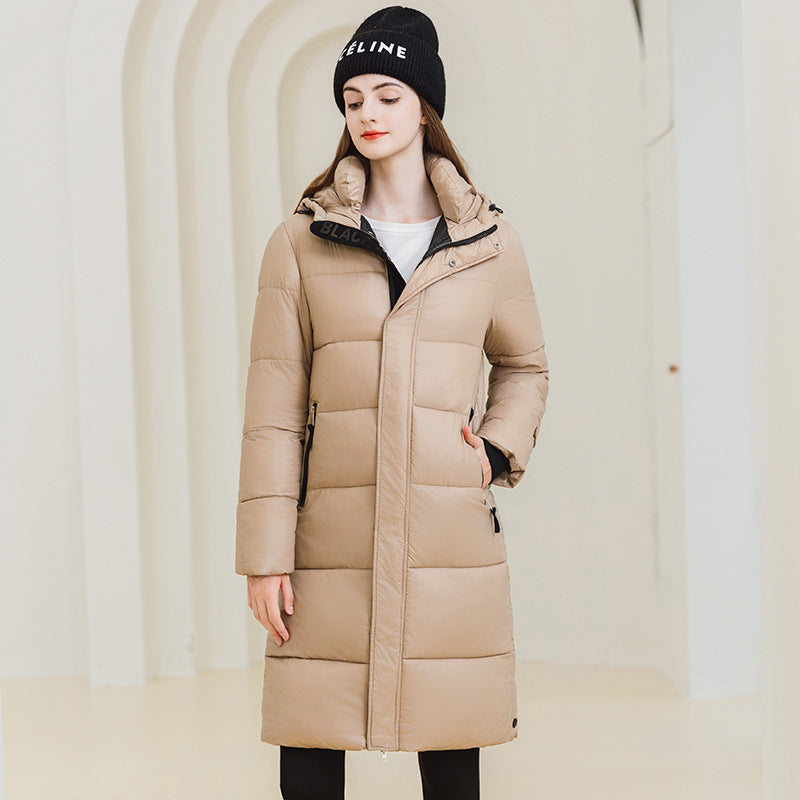 Women’s Long Hooded Cotton Coat | Warm Winter Outerwear