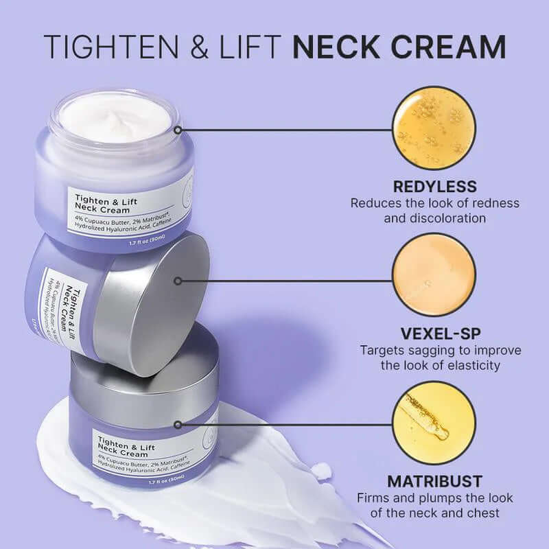 Hallebeauty Neck Cream- Tighten
& Lift Firming Neck Cream for Crepey Skin