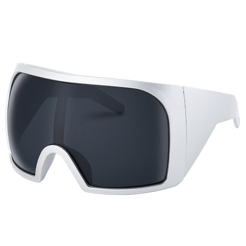 Punk Shield Sunglasses - Oversized Unisex Frames
