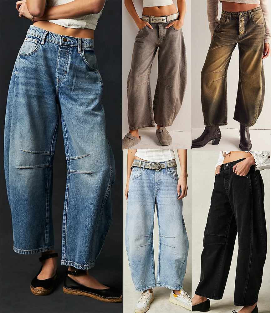 Casual Wide-Leg Denim for Women