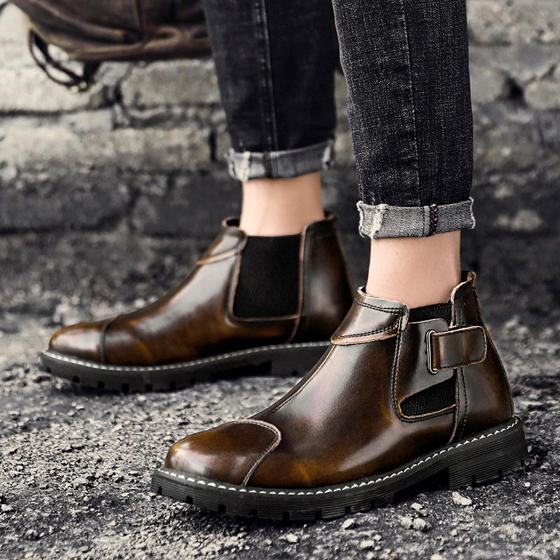 Men's Vintage-Inspired Leather Tooling Boots: Modern Craftsmanship - HalleBeauty