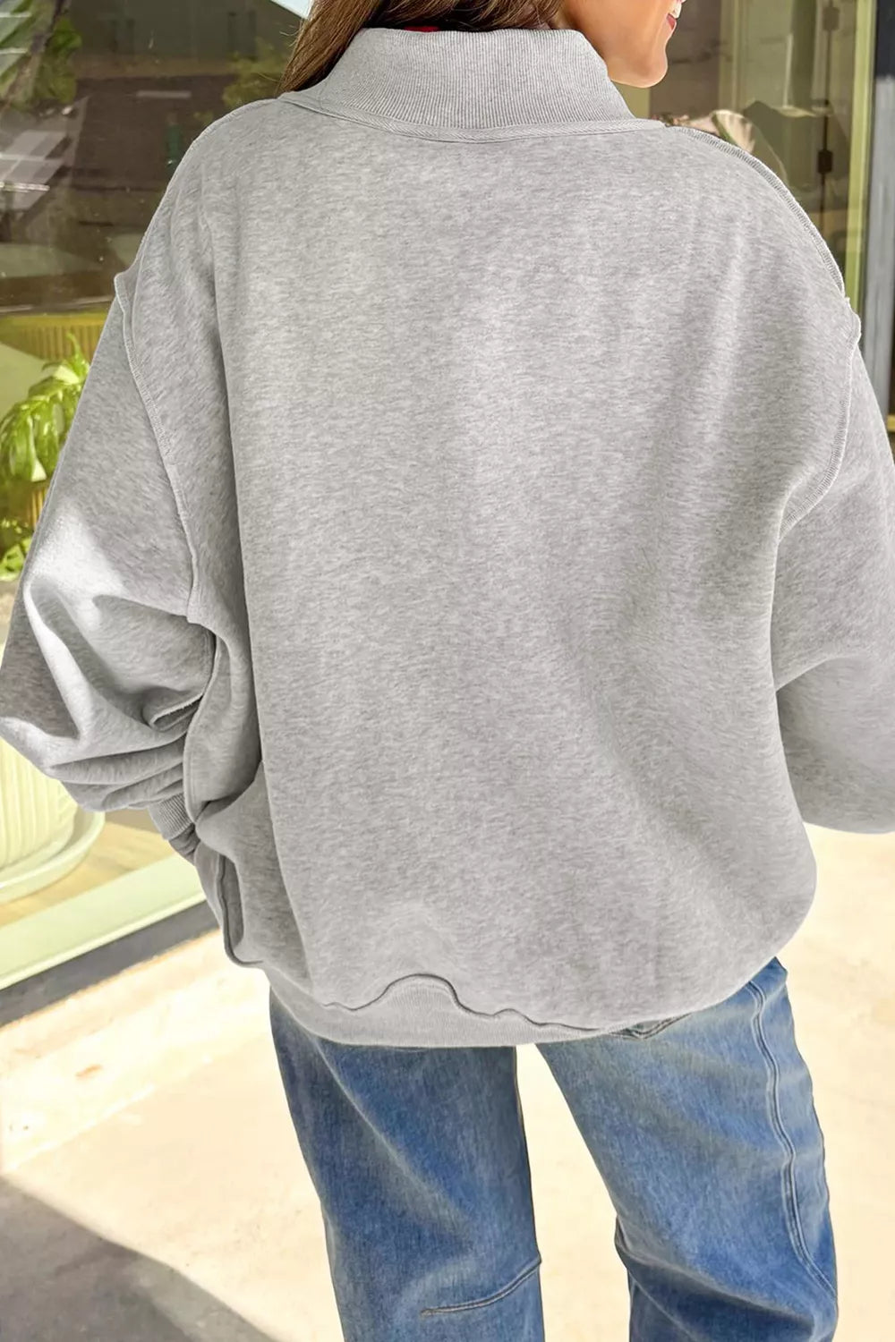 Halloween BOO & Bat Mock Neck Sweatshirt | Hallebeauty