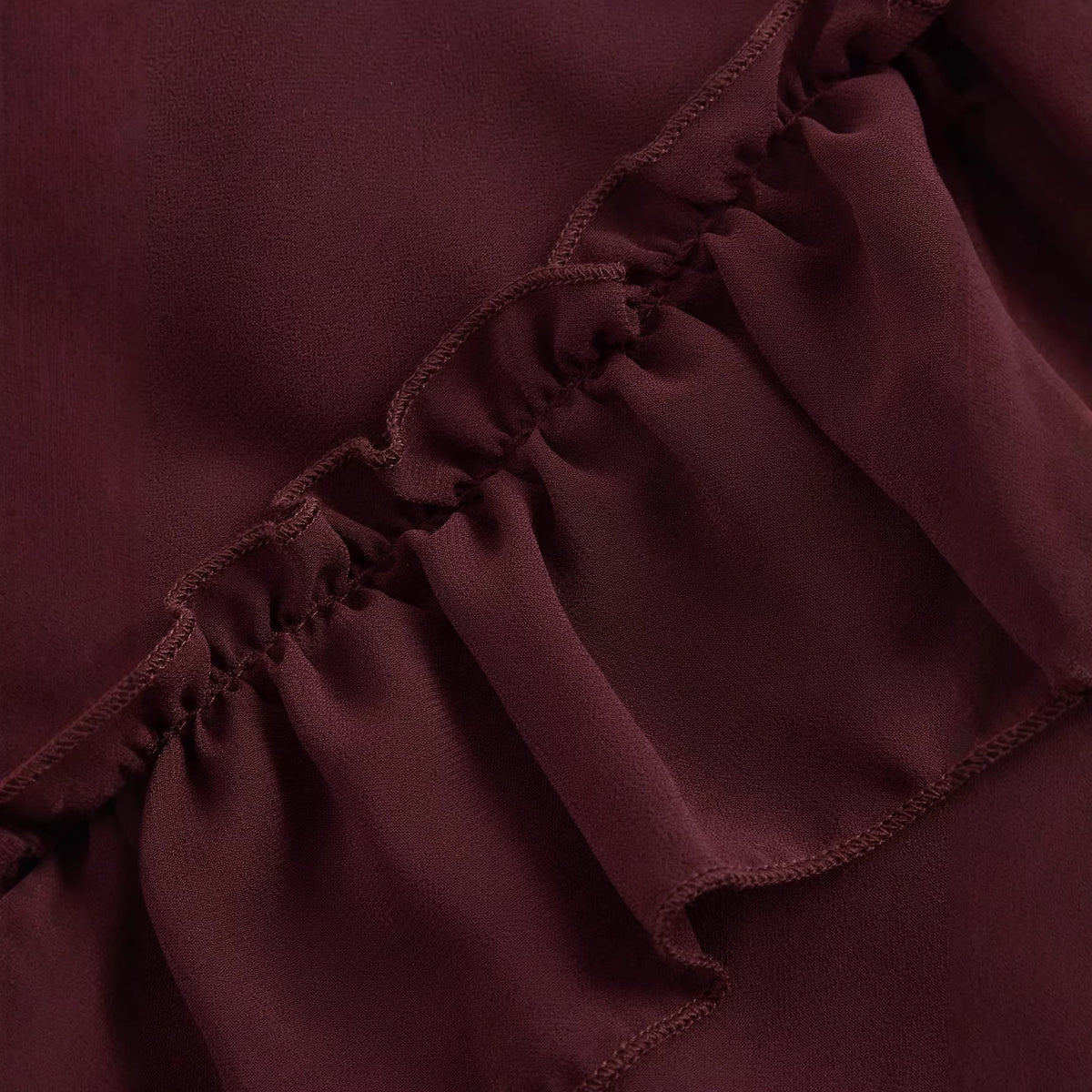 Purplish Red Asymmetrical Skirt | Hallebeauty