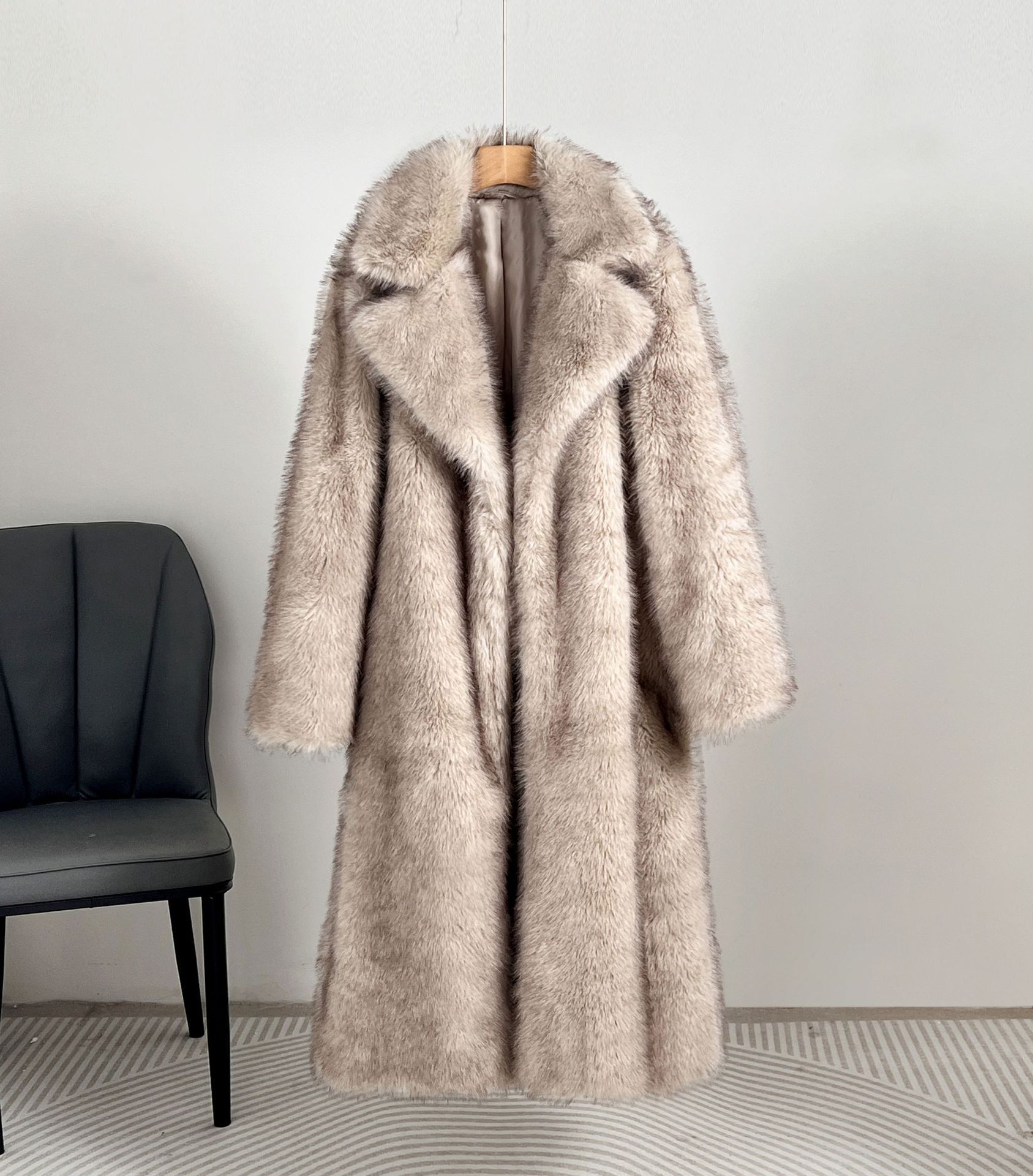 Winter Extended Imitation Fur Overcoat - Stylish & Warm